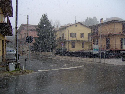 Intensità nevicata Rocca Priora